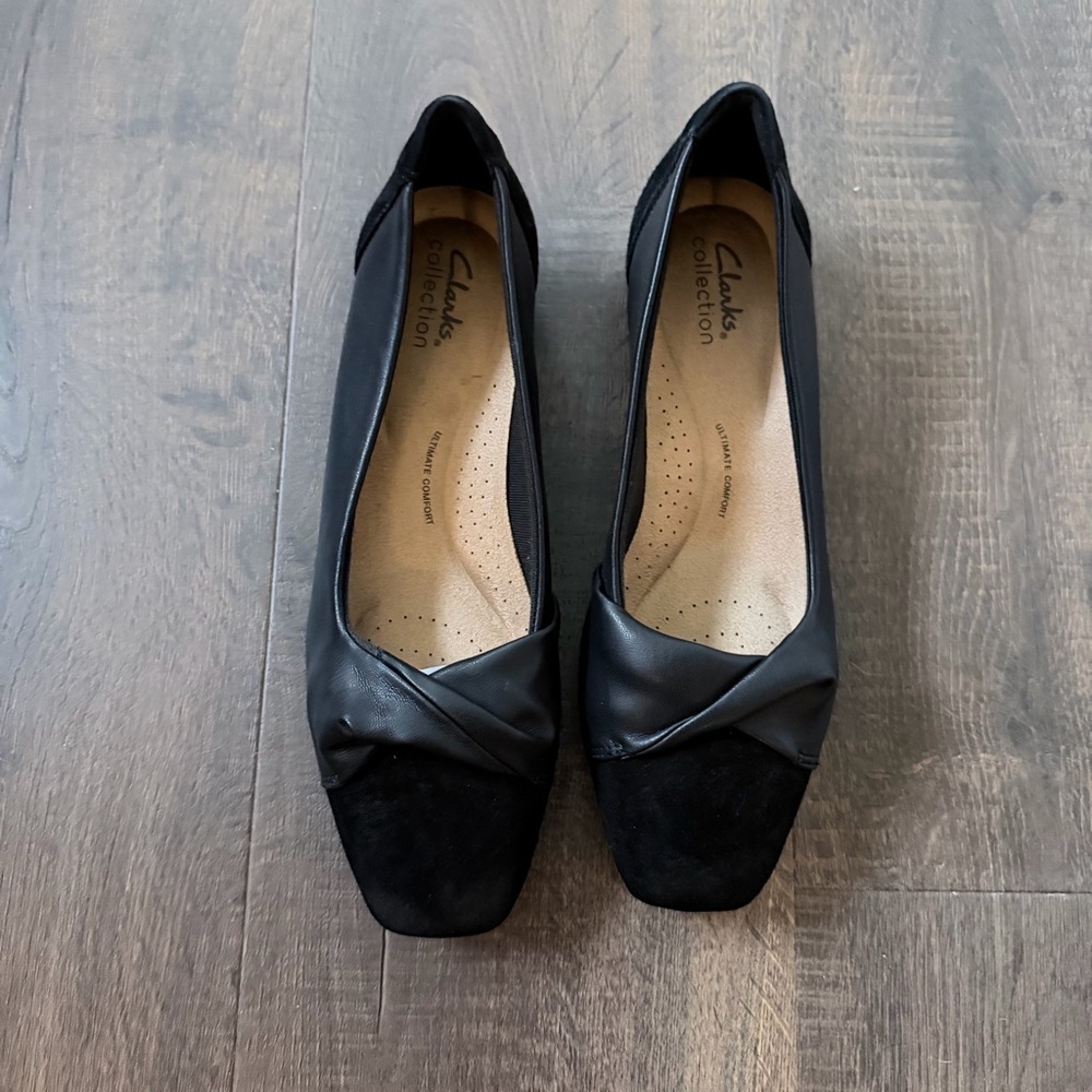 Clarks Tilmont Dalia Womens Black Leather Slip On
Loafer Flats Shoes | 8 W - Picture 5 of 12